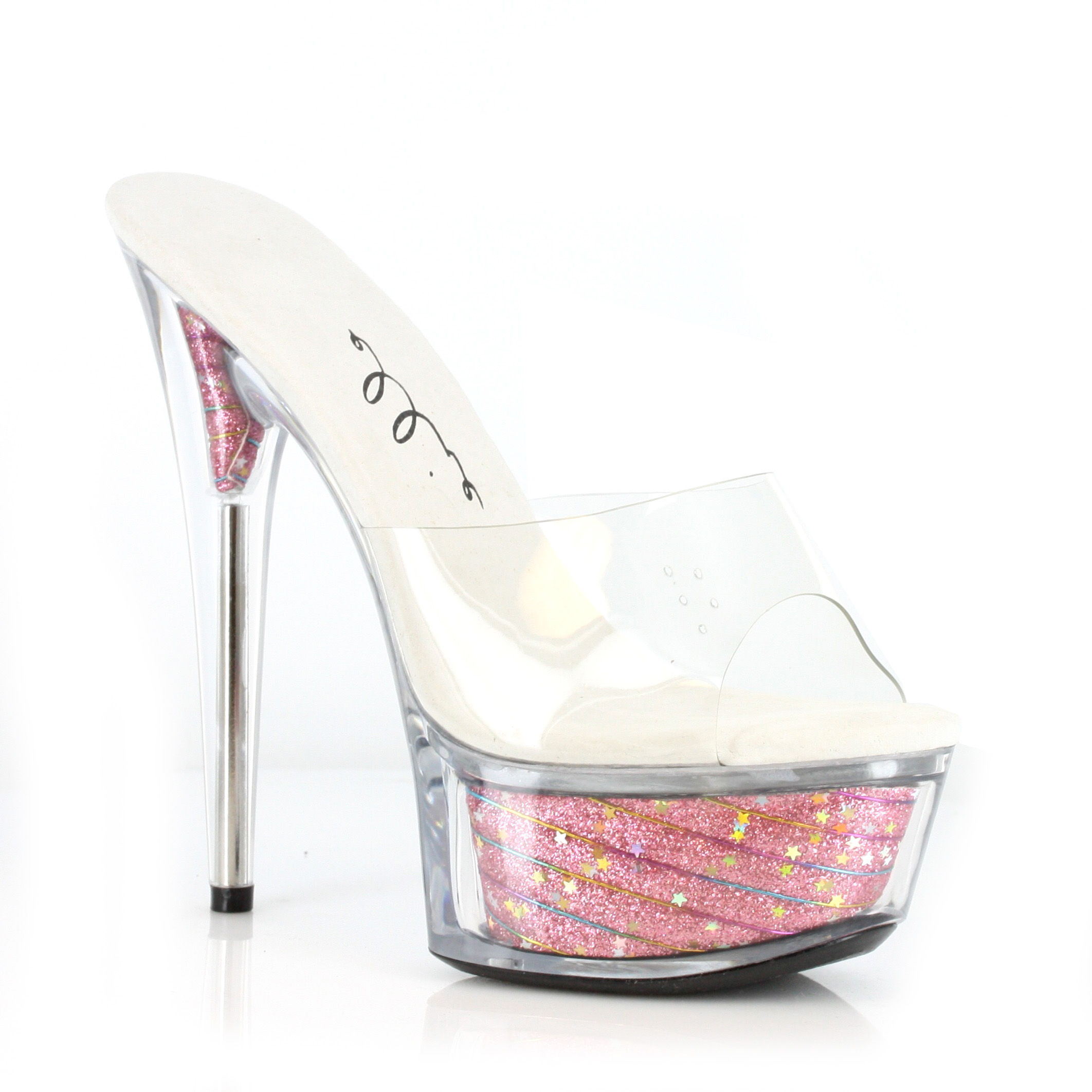 Estrella - 6 Inch Glitter Platform Stiletto